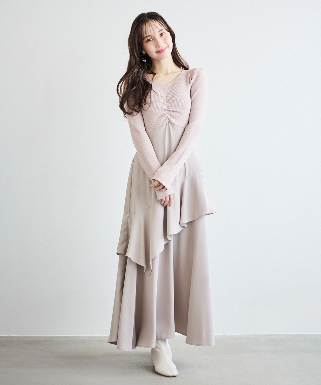 ニットドッキングティアードワンピース｜PETAL ONLINE（ペタルオンライン）