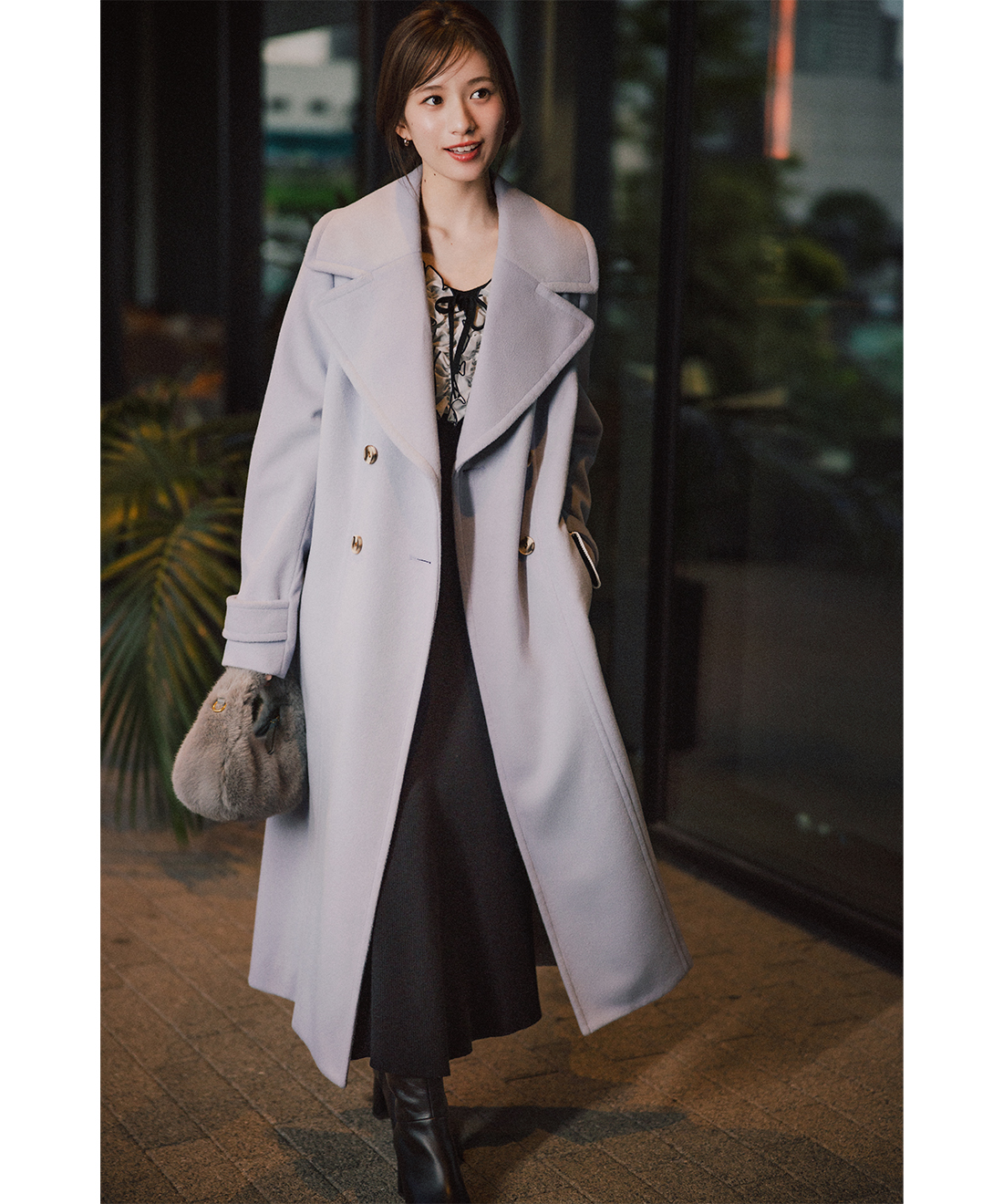 バイカラーフリルニットワンピース｜PETAL ONLINE（ペタルオンライン）