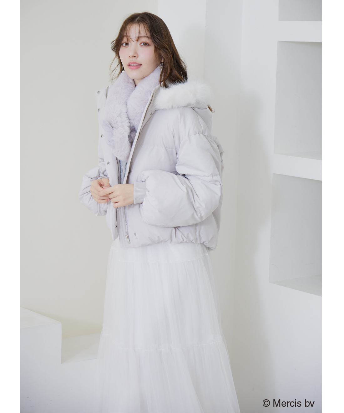 ラメニットカーディガン＆キャミワンピースセット｜PETAL ONLINE