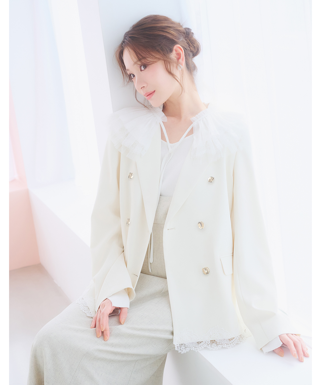 バリエーションレース付け襟｜PETAL ONLINE（ペタルオンライン）