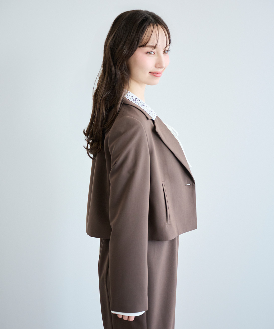 レースカラーテーラードジャケット｜PETAL ONLINE（ペタルオンライン）