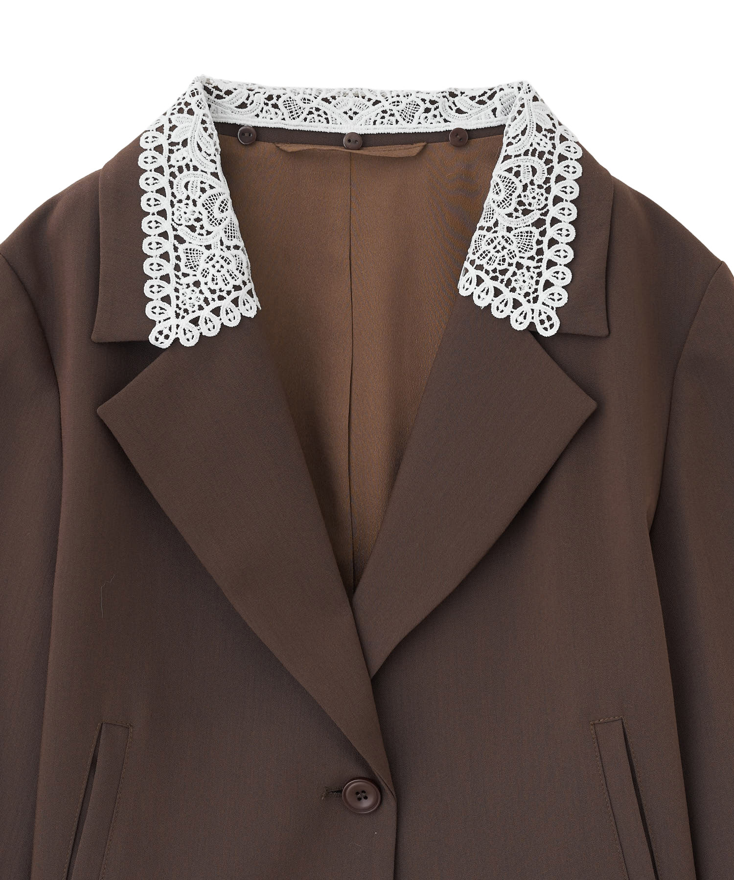 レースカラーテーラードジャケット｜PETAL ONLINE（ペタルオンライン）