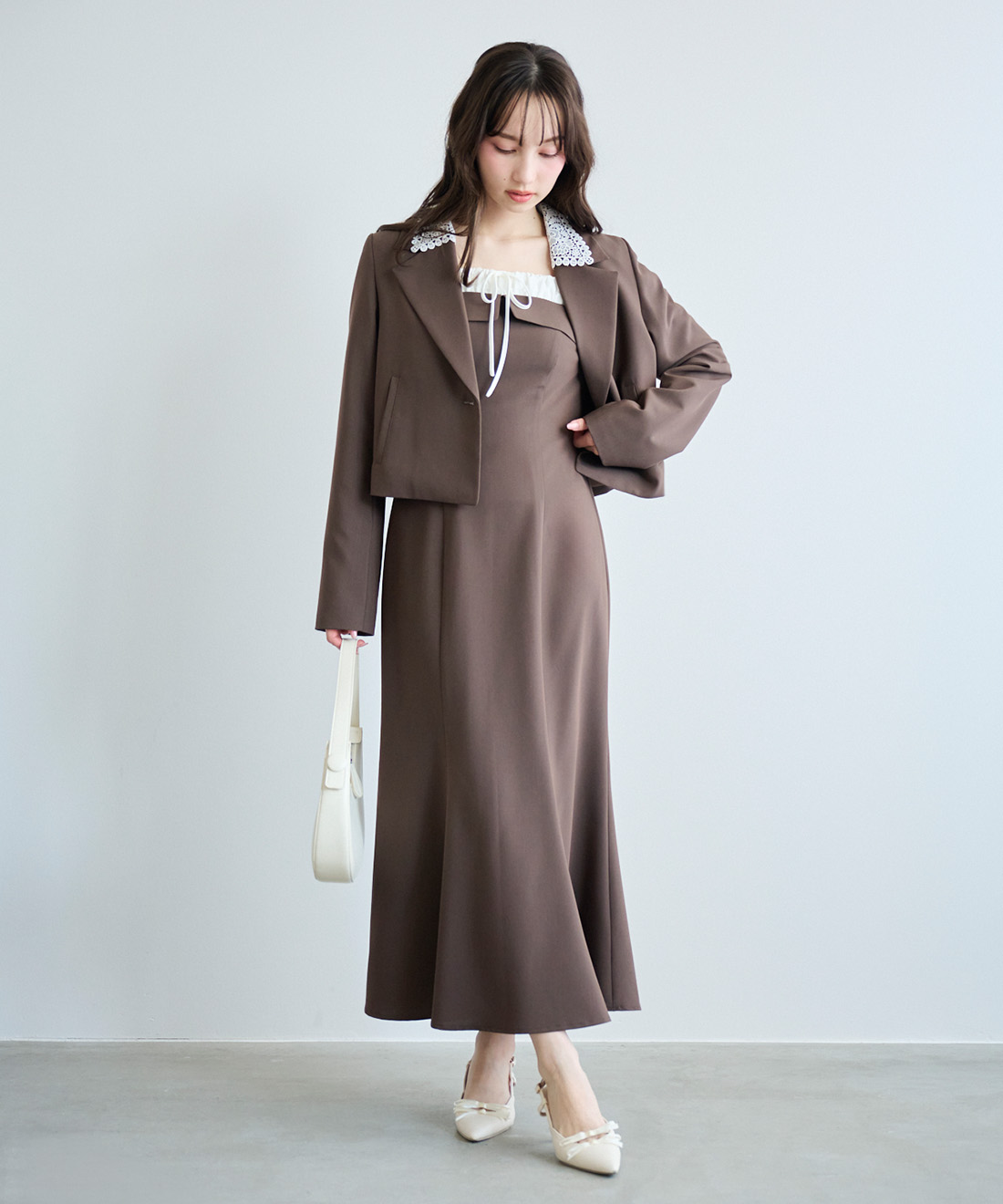 レースカラーテーラードジャケット｜PETAL ONLINE（ペタルオンライン）