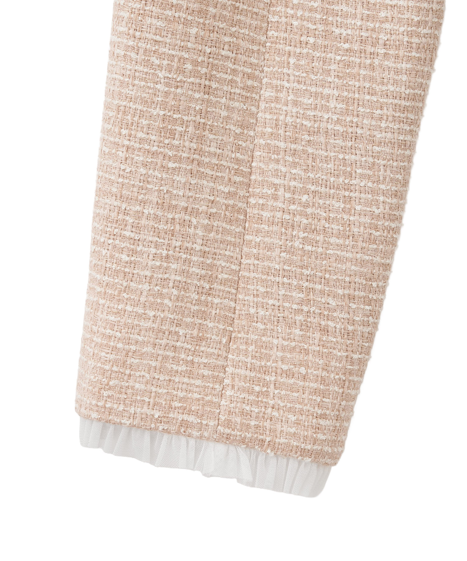 ノーカラーフリルツイードジャケット｜PETAL ONLINE（ペタルオンライン）