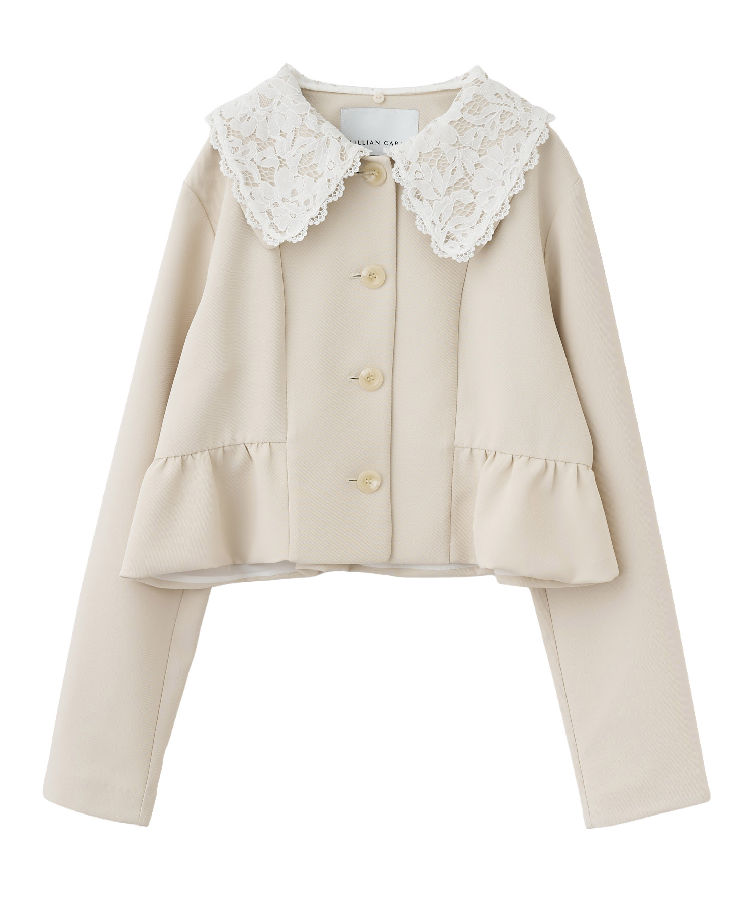 レースカラーバルーンヘムジャケット｜PETAL ONLINE（ペタルオンライン）