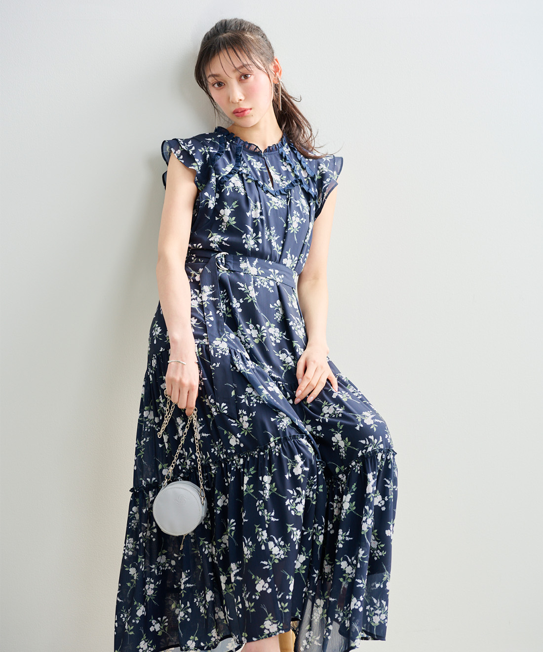 新色追加 / 低身長サイズあり】バリエーションティアードワンピース