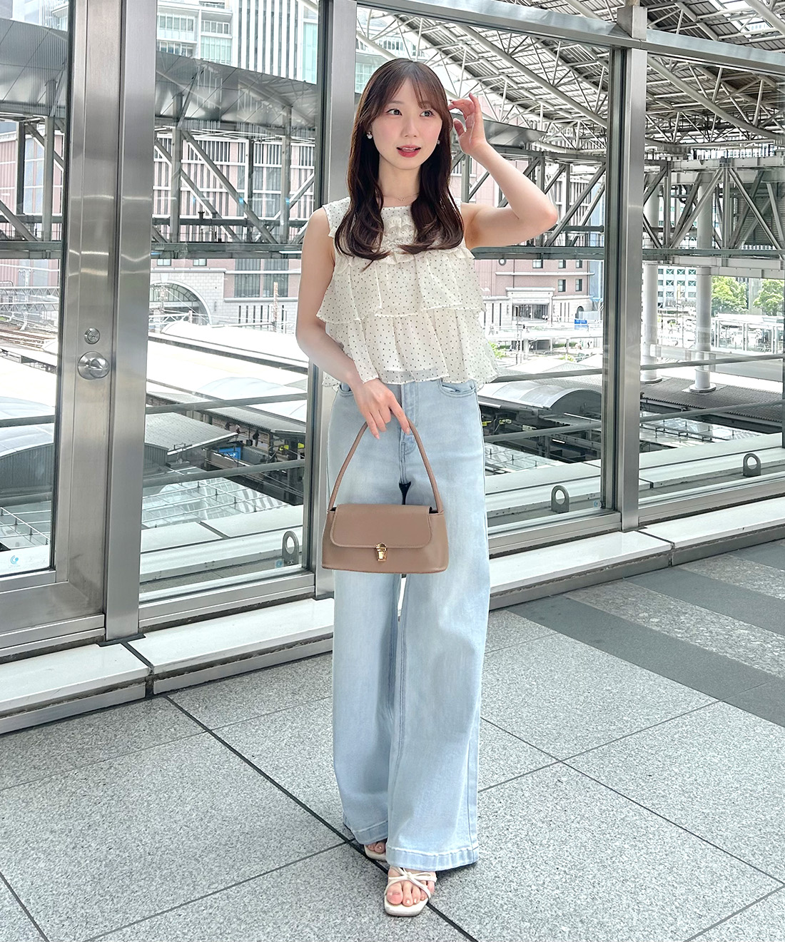 カラーバリエーションデニムワイドパンツ｜PETAL ONLINE（ペタル