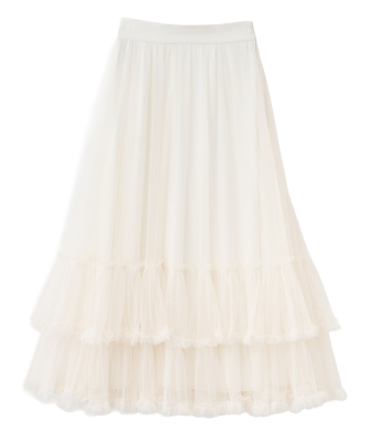 ヘムティアードチュールフレアスカート｜PETAL ONLINE（ペタルオンライン）