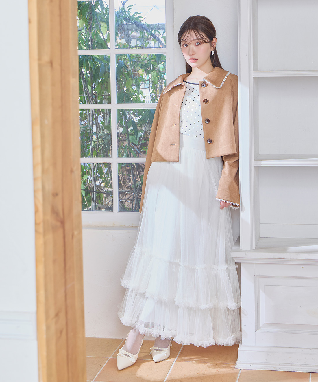 ヘムティアードチュールフレアスカート｜PETAL ONLINE（ペタルオンライン）