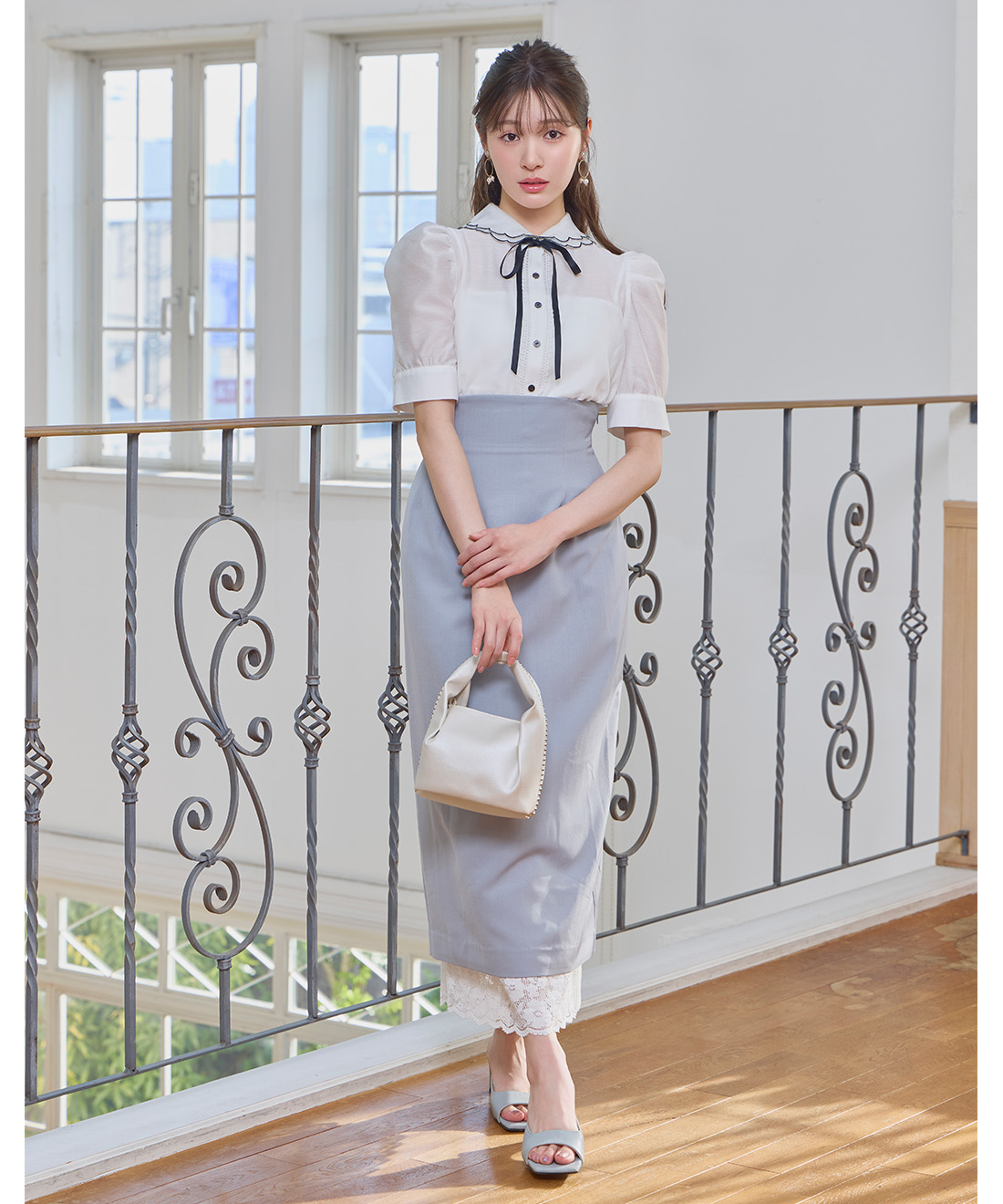 【美品✨️】PRADA ダイヤモンドパターン タイトスカート レースヘムタイトスカート｜PETAL ONLINE（ペタルオンライン）