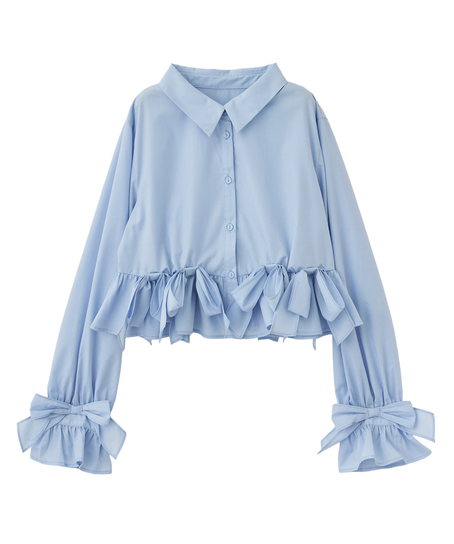 リボンペプラムシャツ｜PETAL ONLINE（ペタルオンライン）