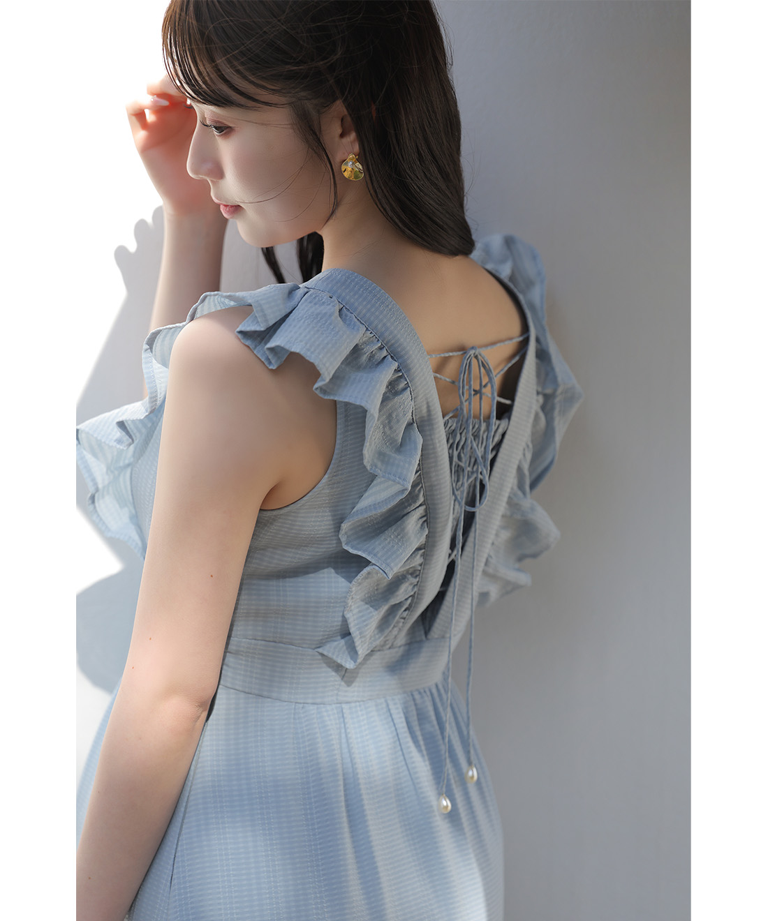 バックシャンデザインティアードワンピース｜PETAL ONLINE（ペタル