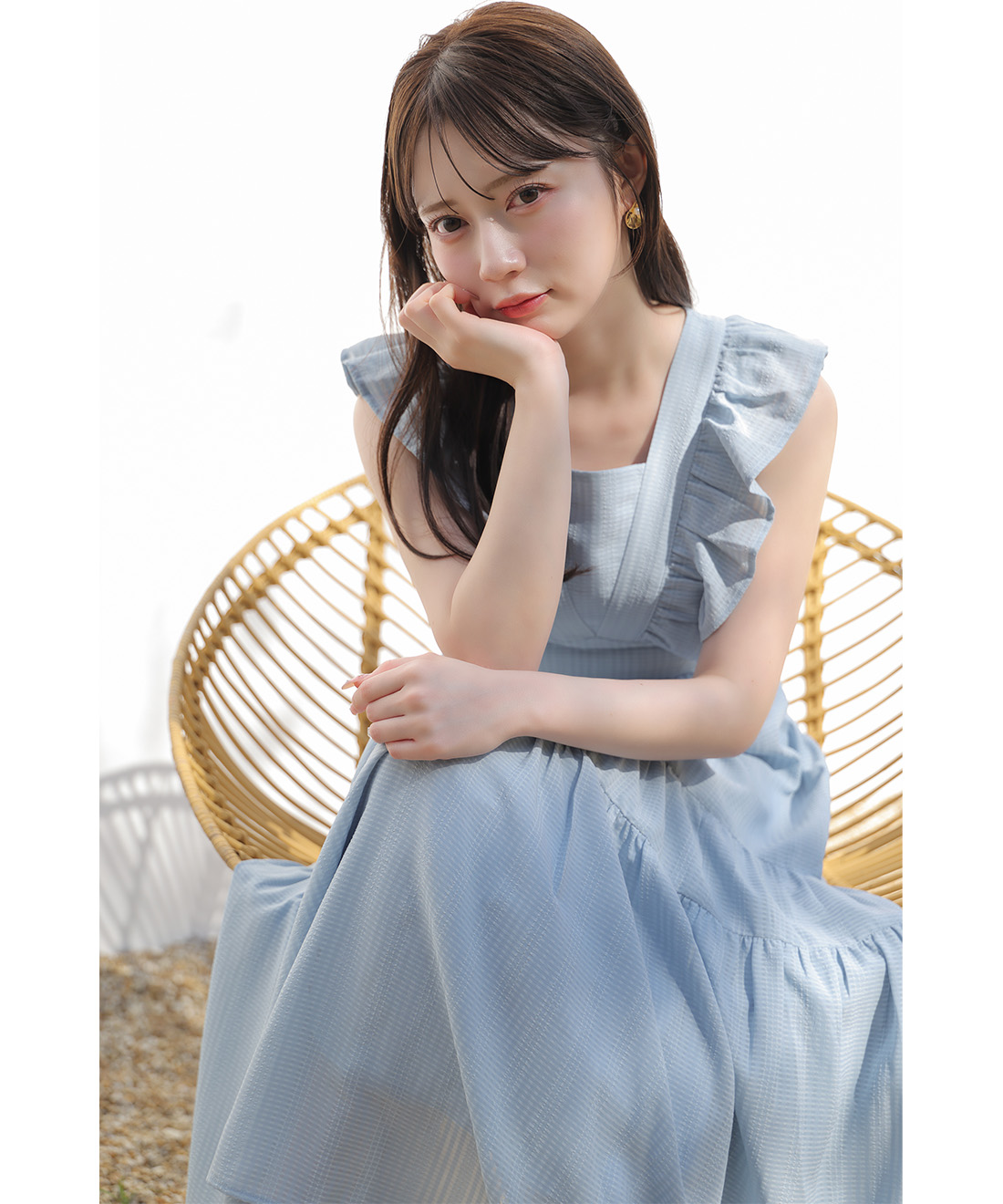バックシャンデザインティアードワンピース｜PETAL ONLINE（ペタル