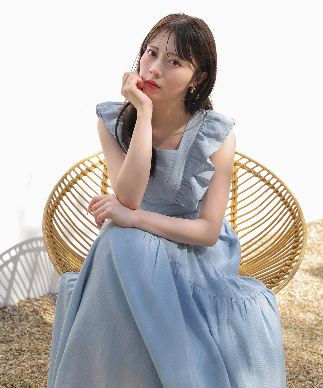 バックシャンデザインティアードワンピース｜PETAL ONLINE（ペタル