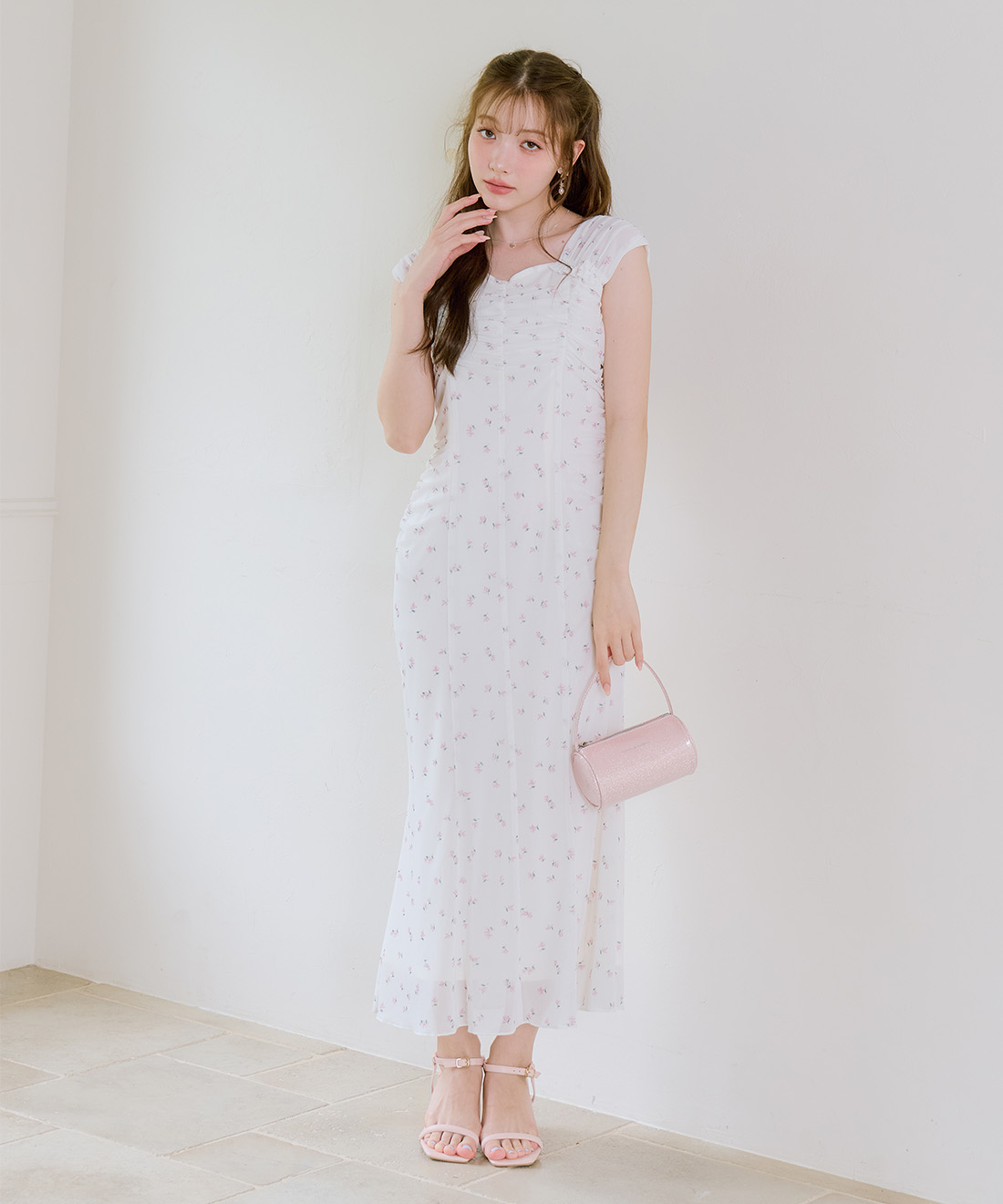 リトルフラワーチュールナローワンピース｜PETAL ONLINE（ペタル