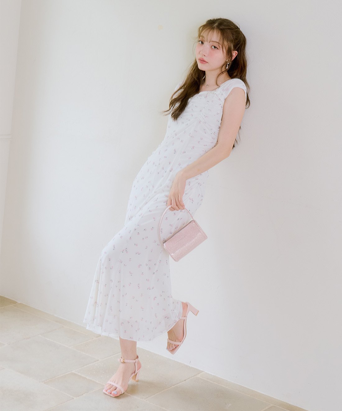 リトルフラワーチュールナローワンピース｜PETAL ONLINE（ペタル