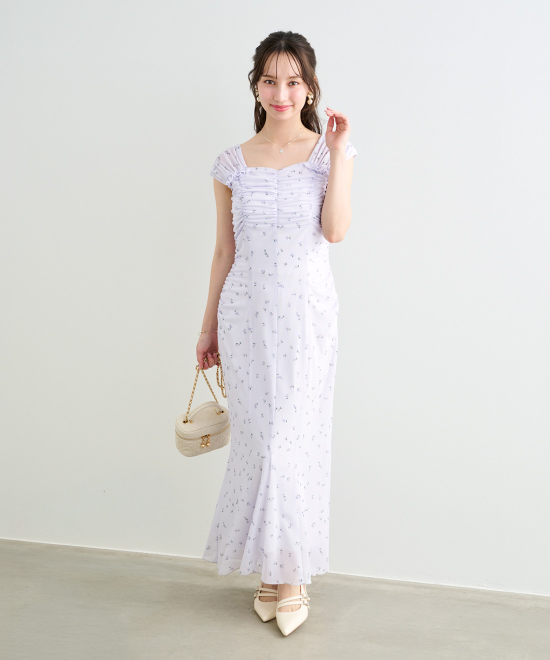 リトルフラワーチュールナローワンピース｜PETAL ONLINE（ペタル