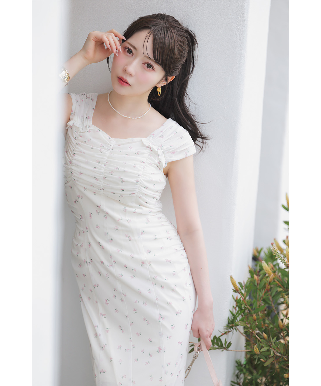 リトルフラワーチュールナローワンピース｜PETAL ONLINE（ペタル