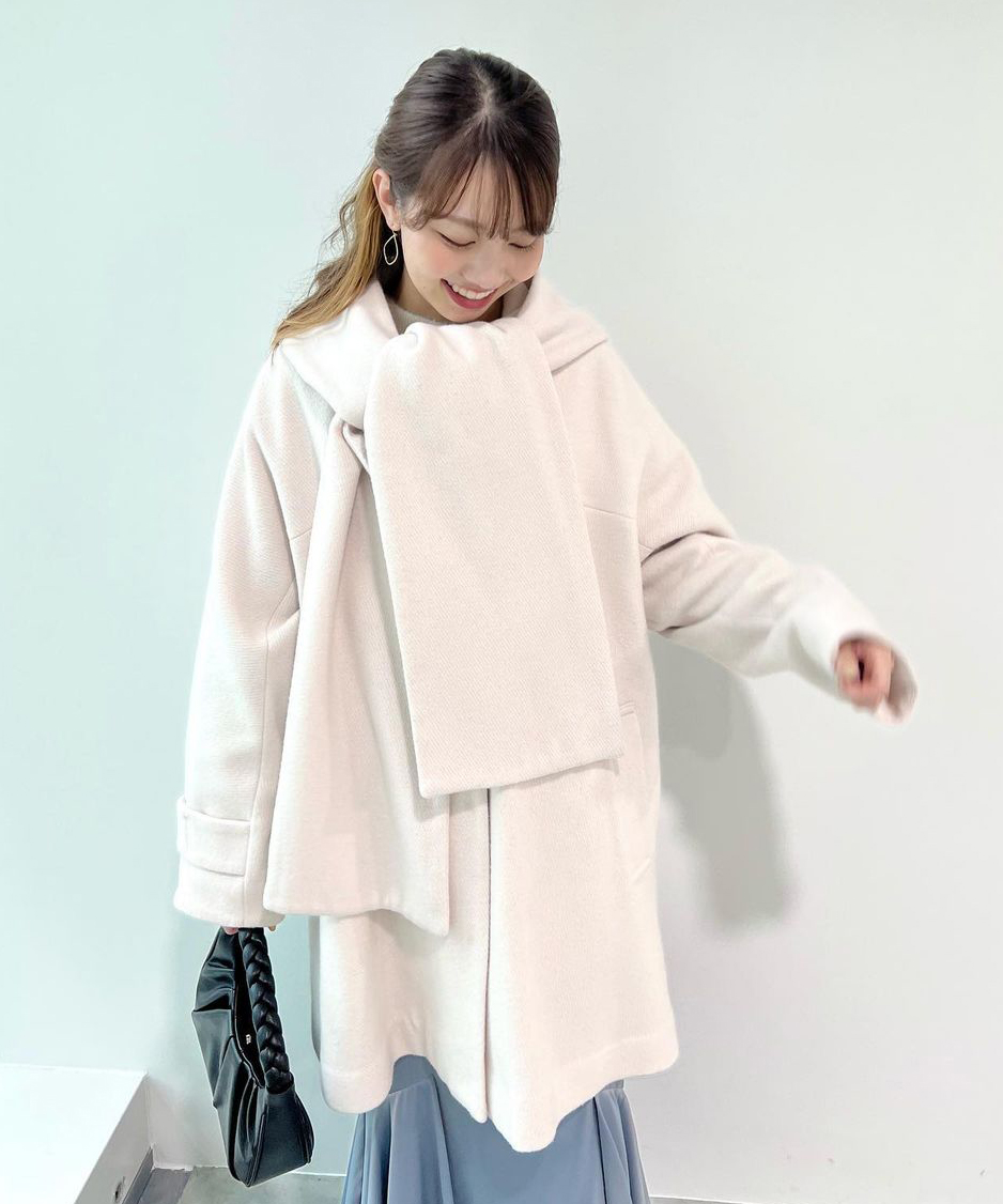 sweetコラボ】ストールフードテントシルエットコート|PETAL ONLINE ...