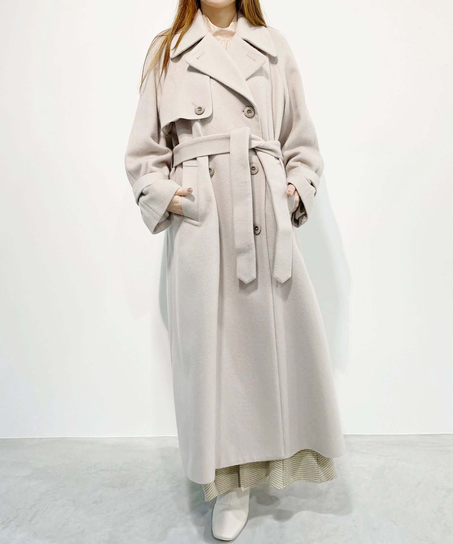 COCO DEAL ウールトレンチデザインコート