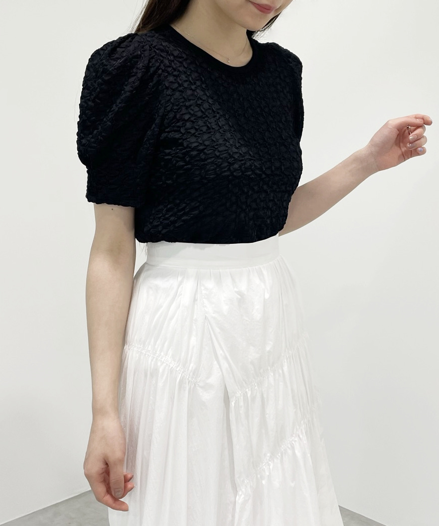幾何柄シャーリングジャカードトップス|PETAL ONLINE(ペタルオンライン) 幾何柄シャーリングジャカードトップス|PETAL ONLINE(ペタルオンライン)