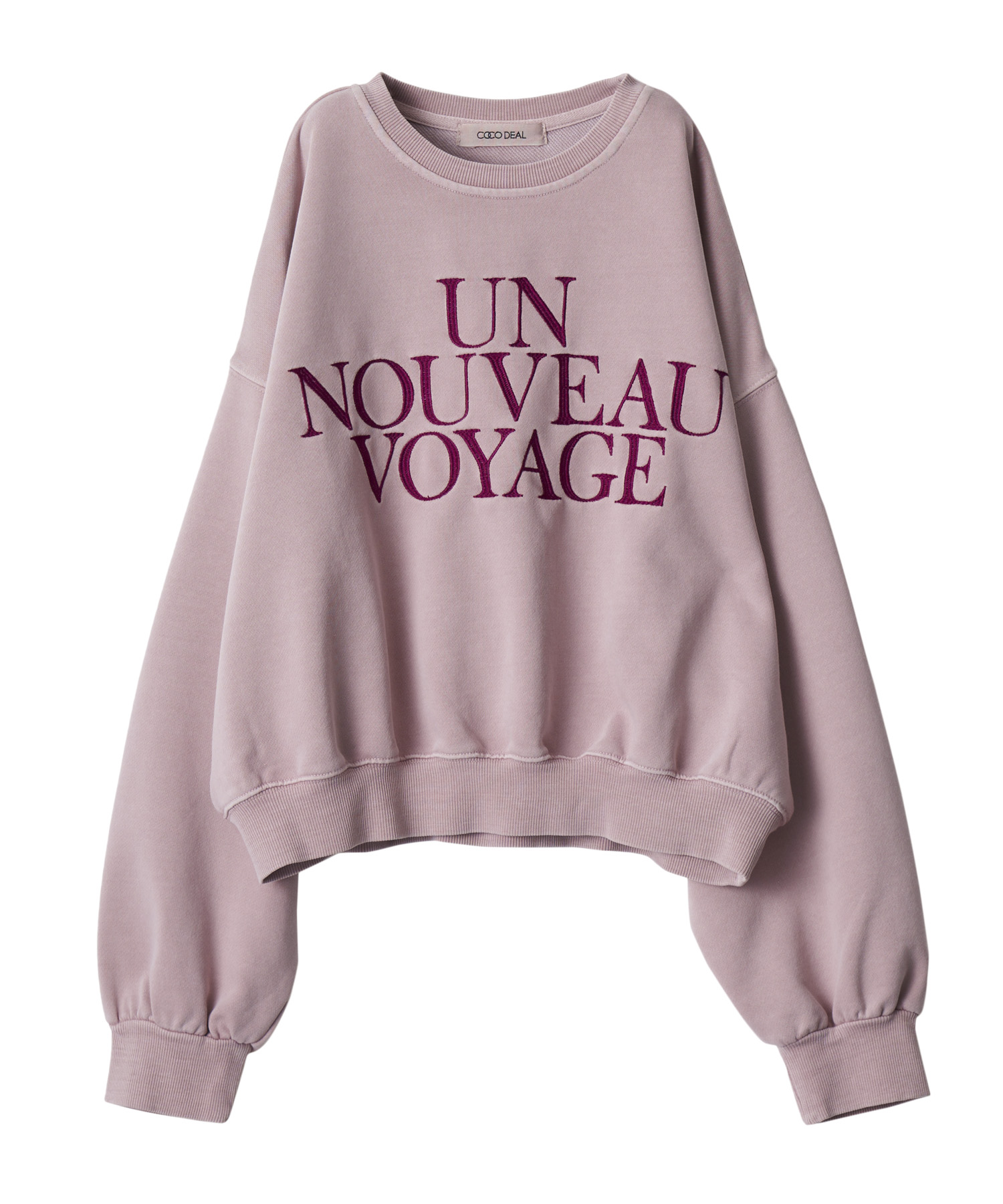 Un Nouveau Voyage刺繍ビッグスウェット｜PETAL ONLINE（ペタル