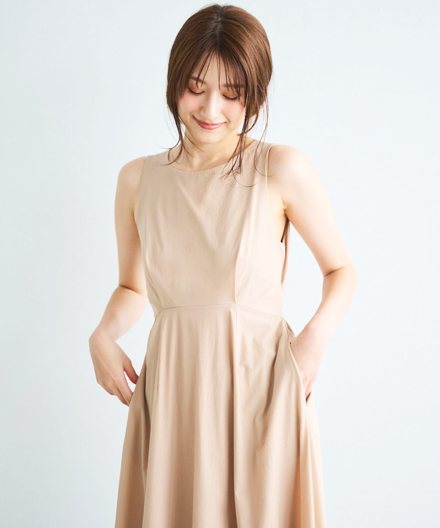 ココディール ブラトップ×バックオープンナイロンワンピース ブラトップ×バックオープンナイロンワンピース|PETAL ONLINE
