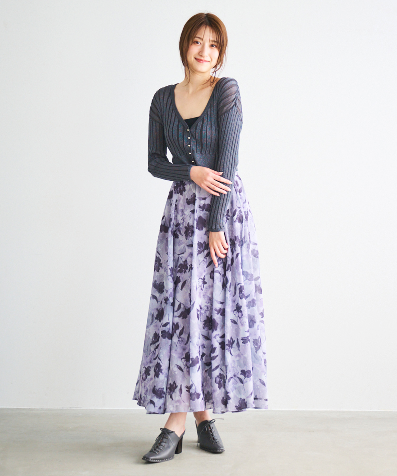 coco jumper Sale skirt【Roa】花柄 ジャンパースカート ジャンスカ