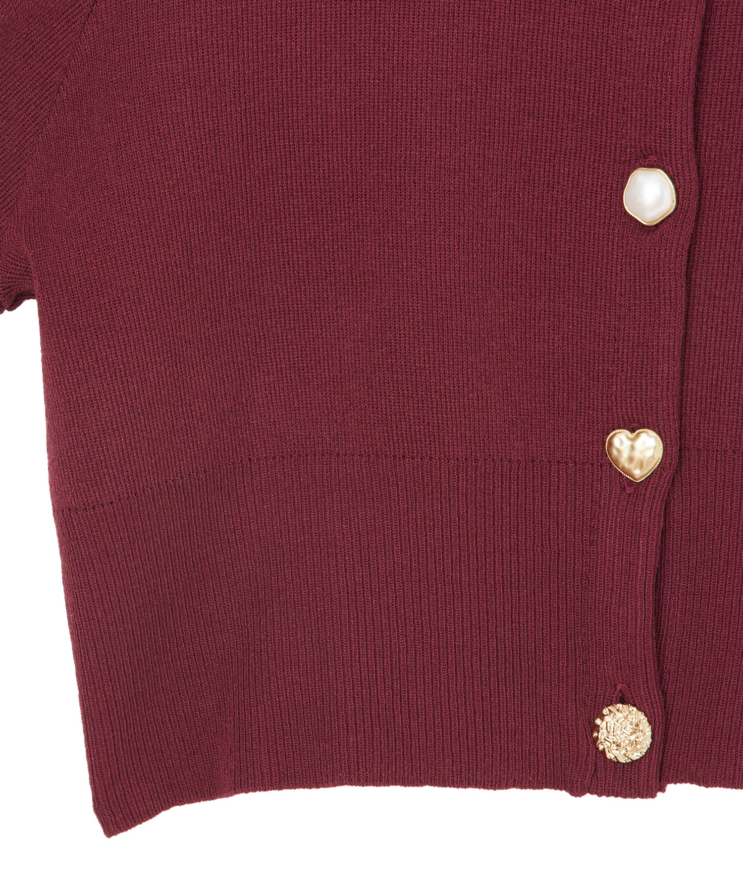 △ちーず tocco closet きらきらビジュー付きカーディガン【shaise