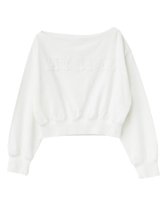 デニムパッチワークロゴスウェット｜PETAL ONLINE（ペタルオンライン）