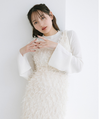 裾配色ウールシルクカシミヤニット / PESERICO（ペセリコ）｜woollen online store（ウールンオンラインストア）