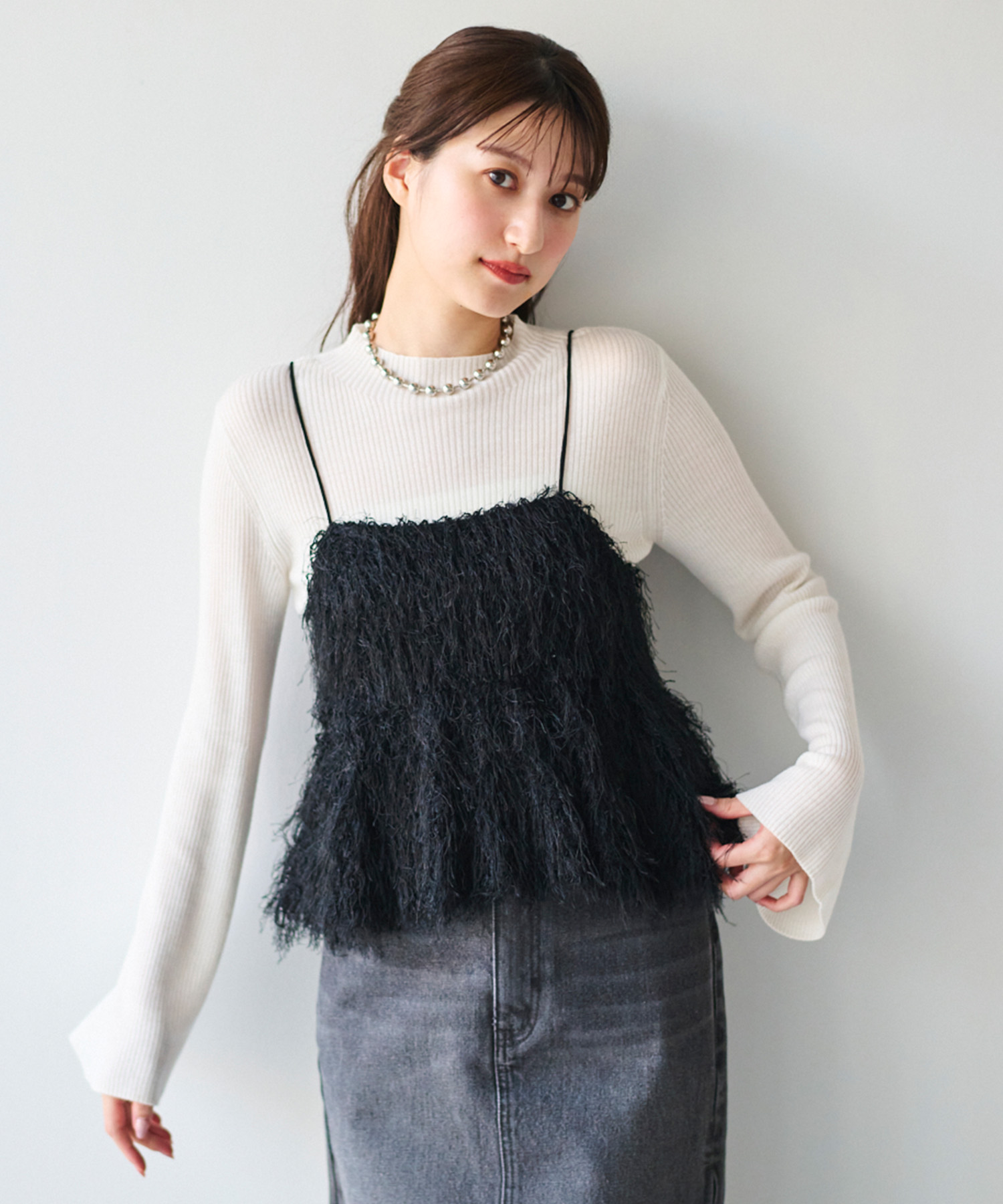 シルク混ハイネックニット｜PETAL ONLINE（ペタルオンライン）