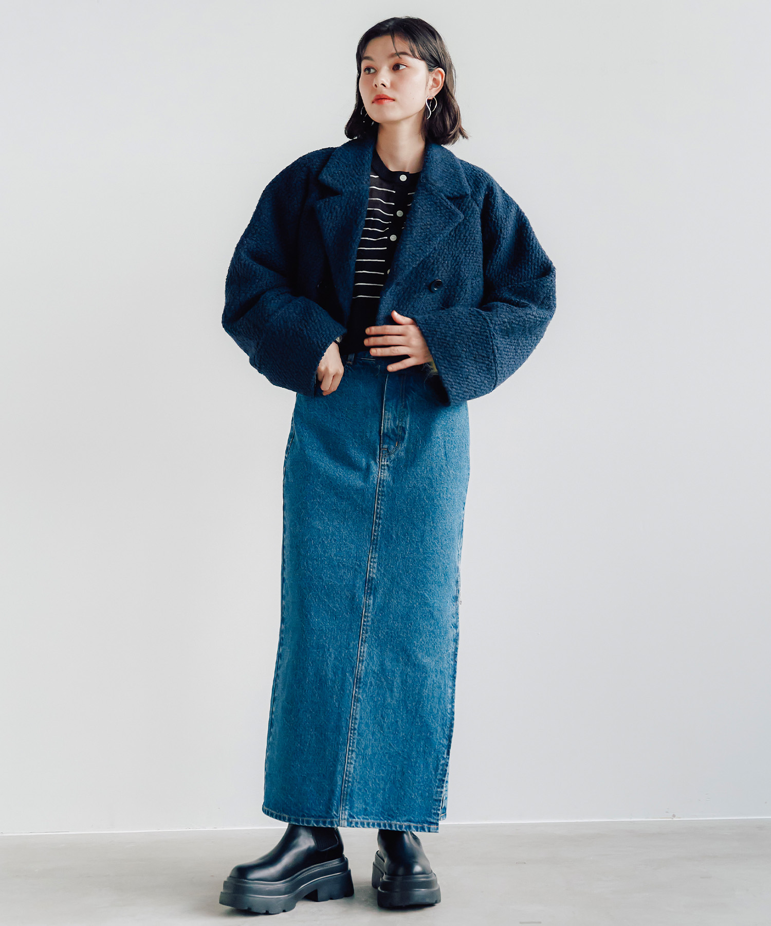 レア✨BLUE BLUE ARIGATO 藍 カーディガン　蝶貝ボタン　シルク混 ハートボタンカーディガン – BLUE ONLINE