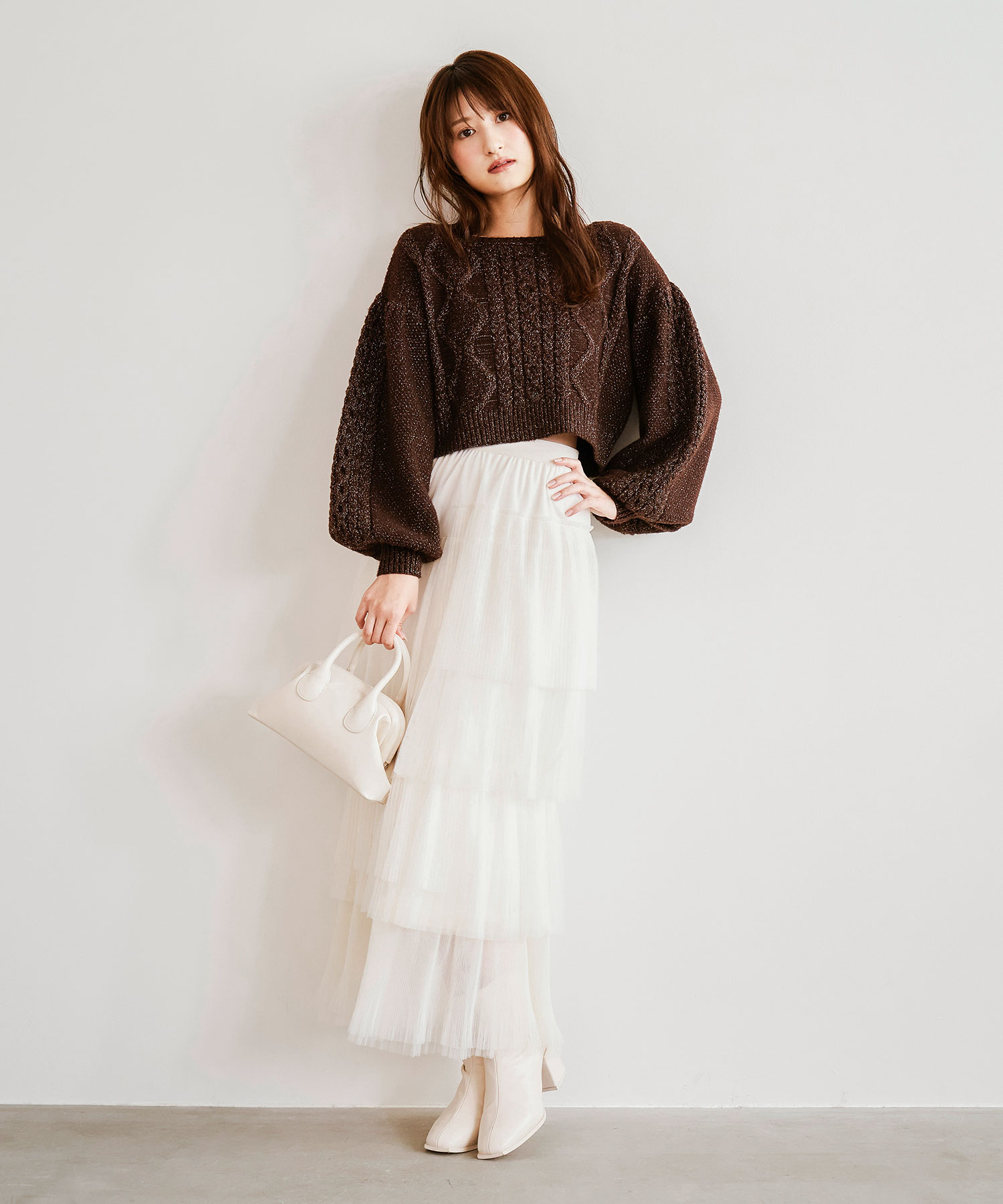 ラメケーブルニット｜PETAL ONLINE（ペタルオンライン）