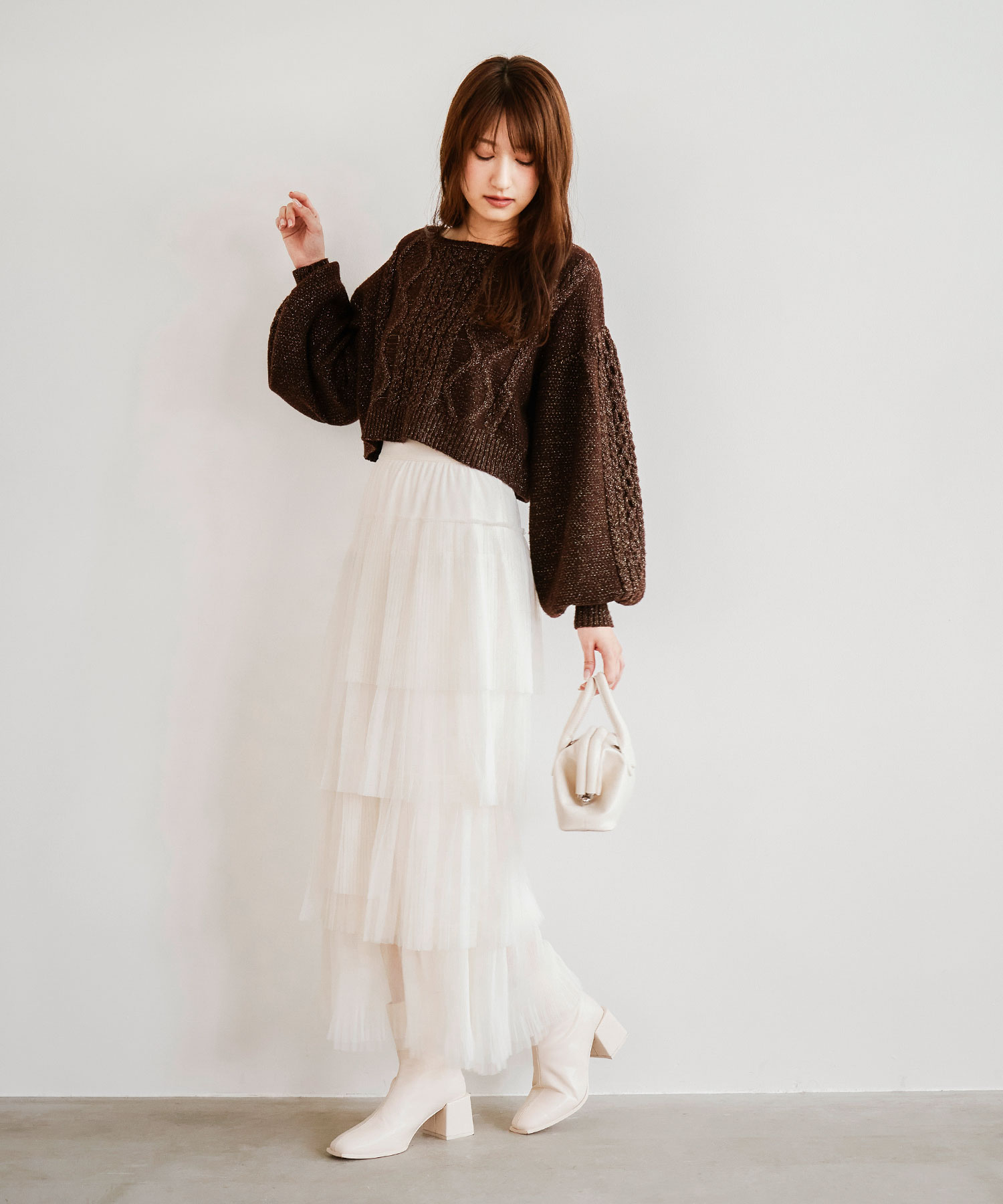 ラメケーブルニット｜PETAL ONLINE（ペタルオンライン）