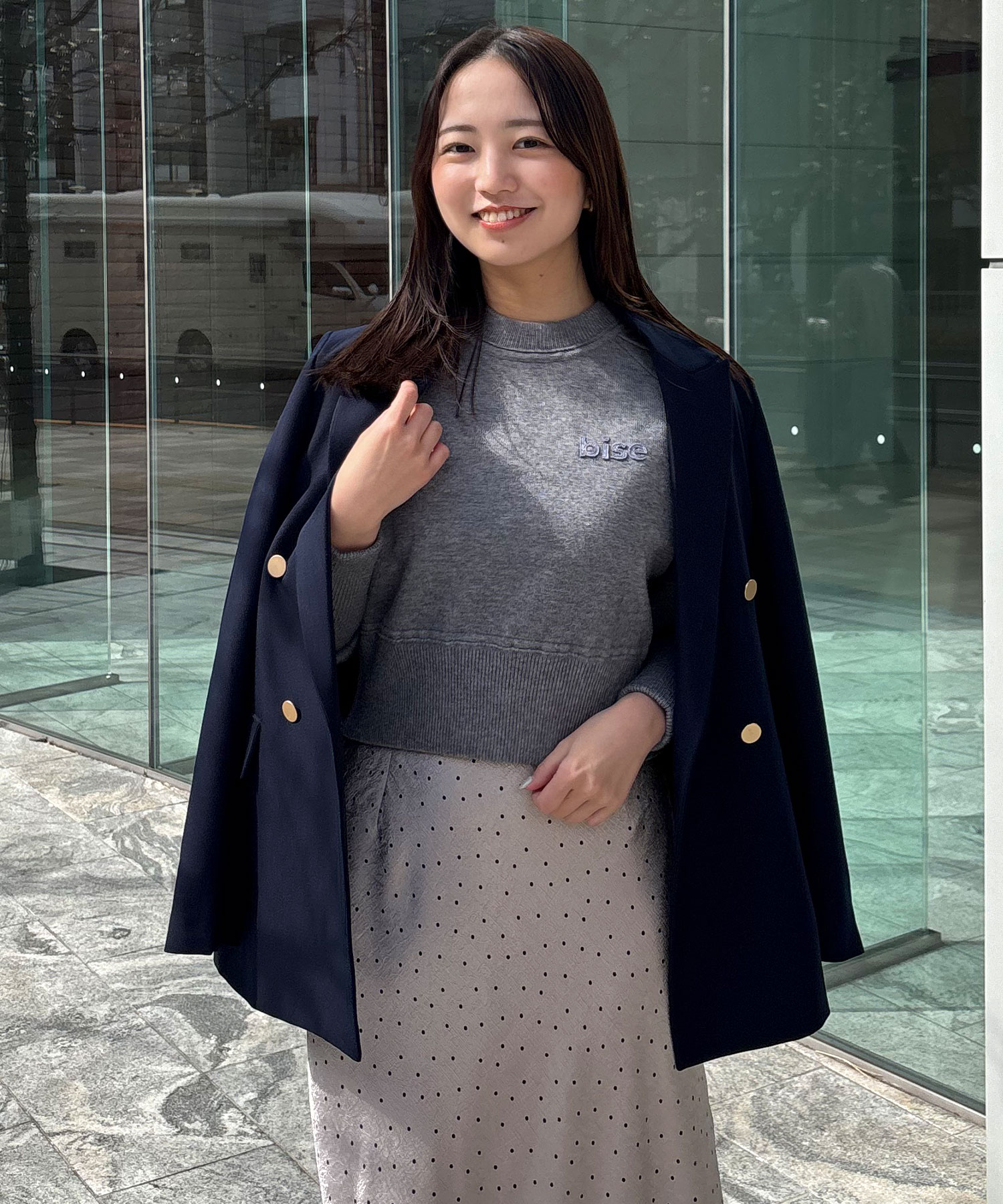 ロゴ刺繍スウェットライクニット｜PETAL ONLINE（ペタルオンライン）
