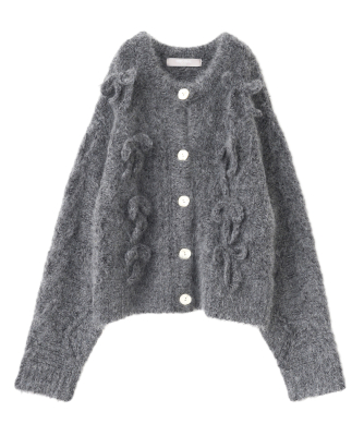 リボンケーブルニットカーディガン｜PETAL ONLINE（ペタルオンライン）