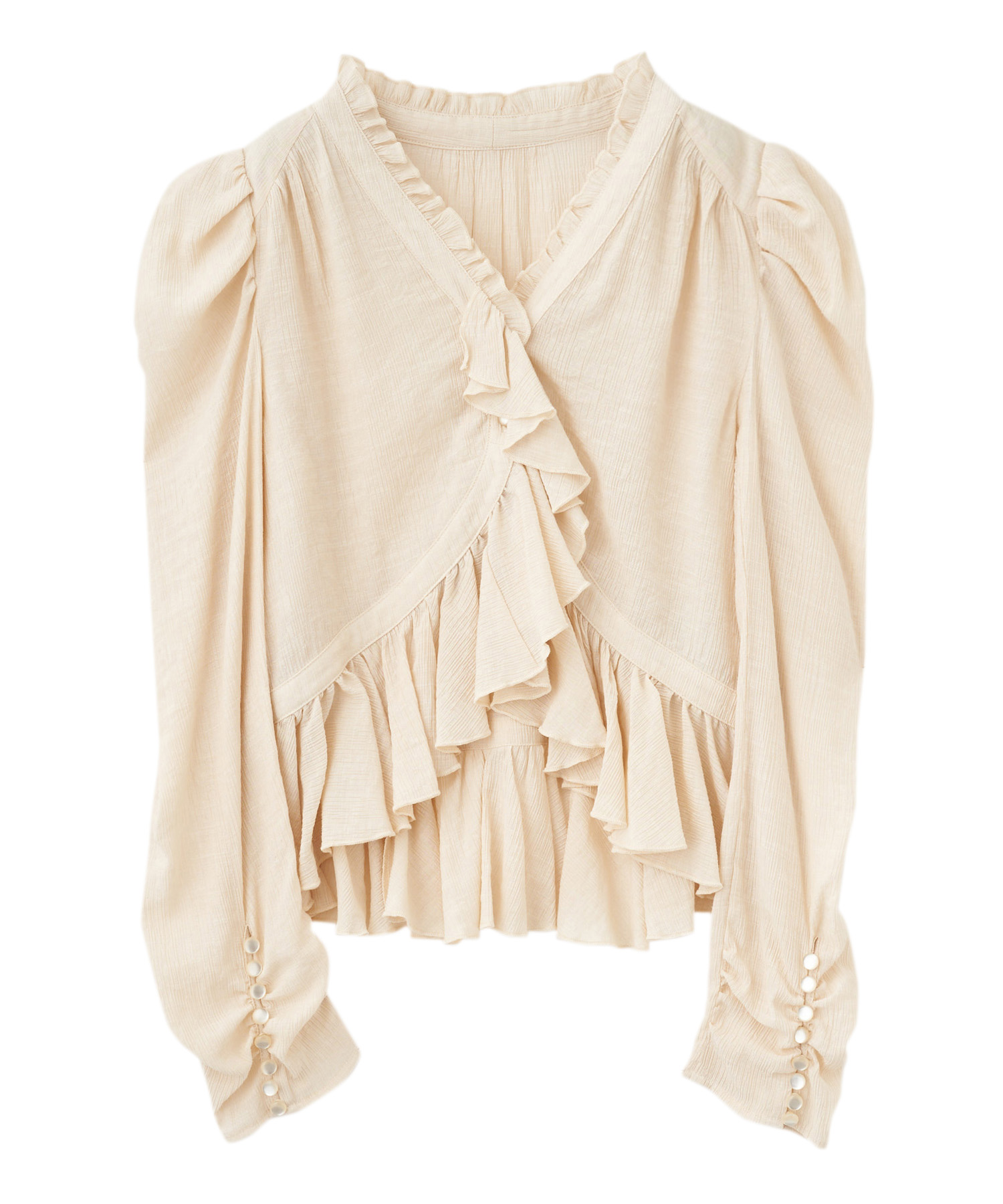 ペプラムフリルブラウス｜PETAL ONLINE（ペタルオンライン）