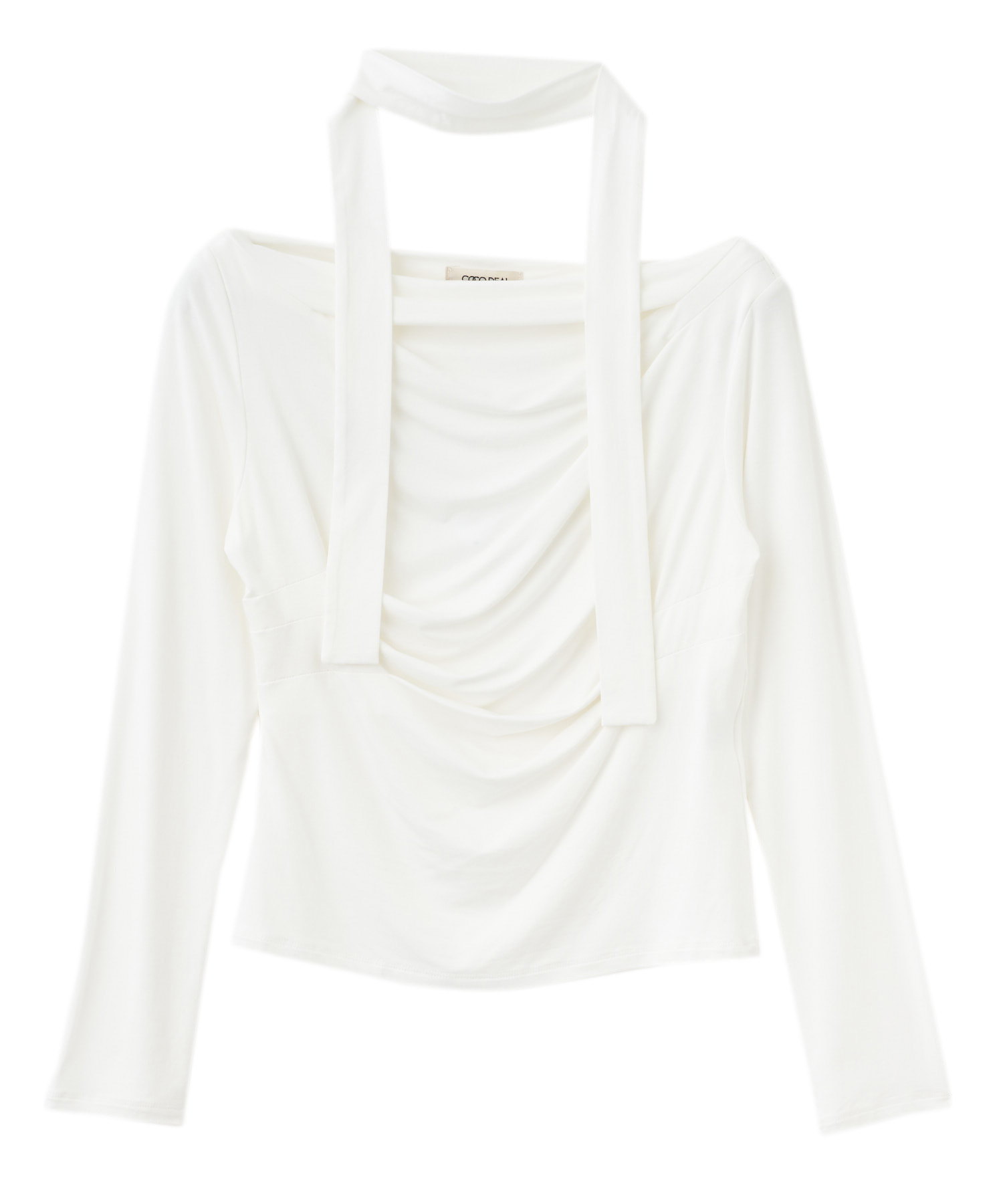 WEEKEND SALE対象】ボウタイ付き2WAYタックプルオーバー｜PETAL ONLINE