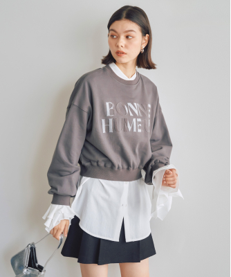 ブラシ刺繍ロゴスウェット｜PETAL ONLINE（ペタルオンライン）