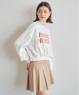 ブラシ刺繍ロゴスウェット｜PETAL ONLINE（ペタルオンライン）