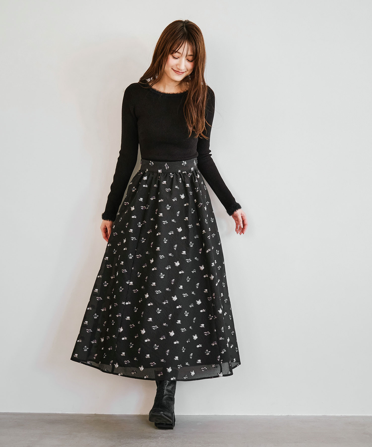 フェザーパイピングリブニット｜PETAL ONLINE（ペタルオンライン）