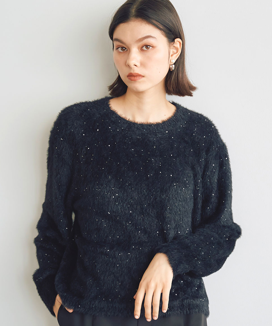 スパンコールフェザーニット｜PETAL ONLINE（ペタルオンライン）