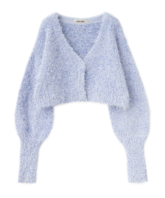 フラッフィーVネックニットカーディガン