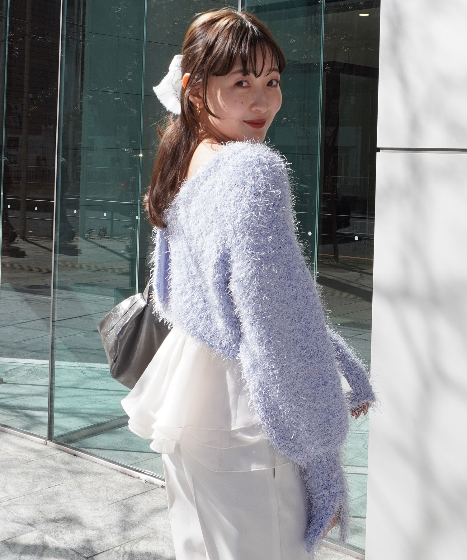 フラッフィーVネックニットカーディガン｜PETAL ONLINE（ペタル