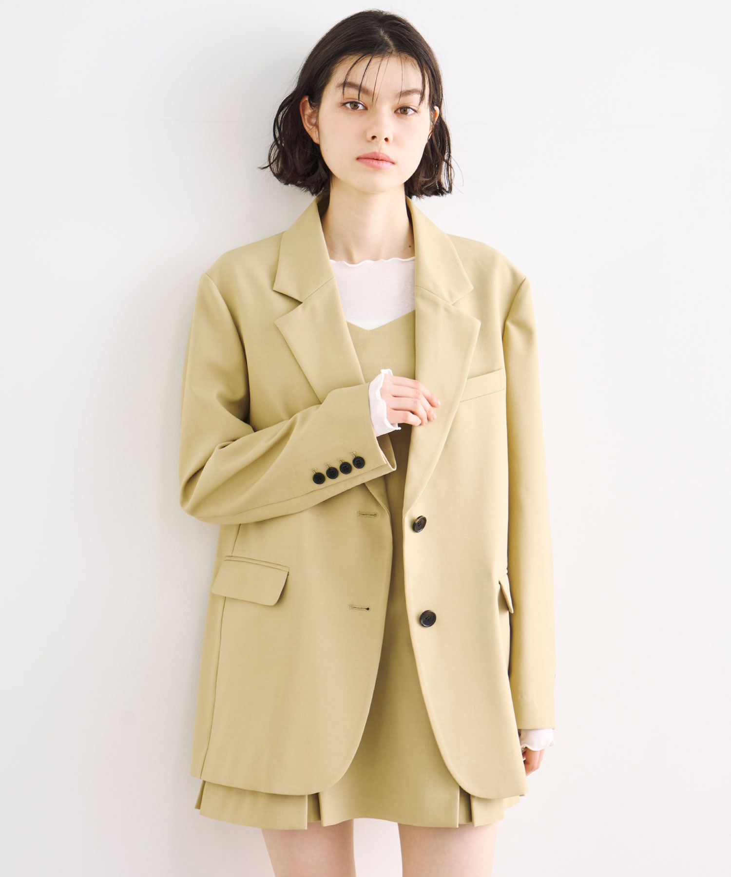 タックヘムミニワンピース×ショートパンツ｜PETAL ONLINE