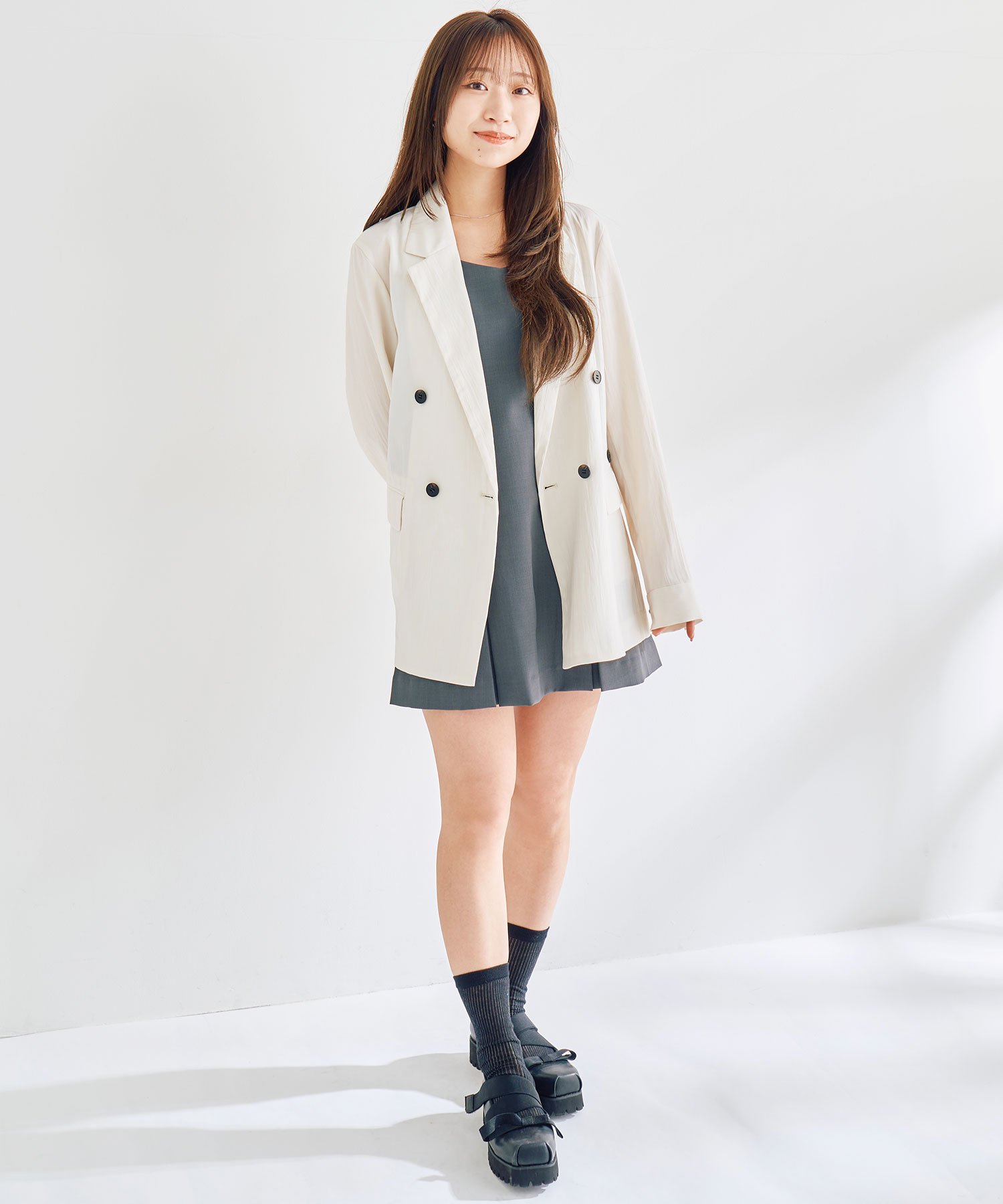 タックヘムミニワンピース×ショートパンツ｜PETAL ONLINE