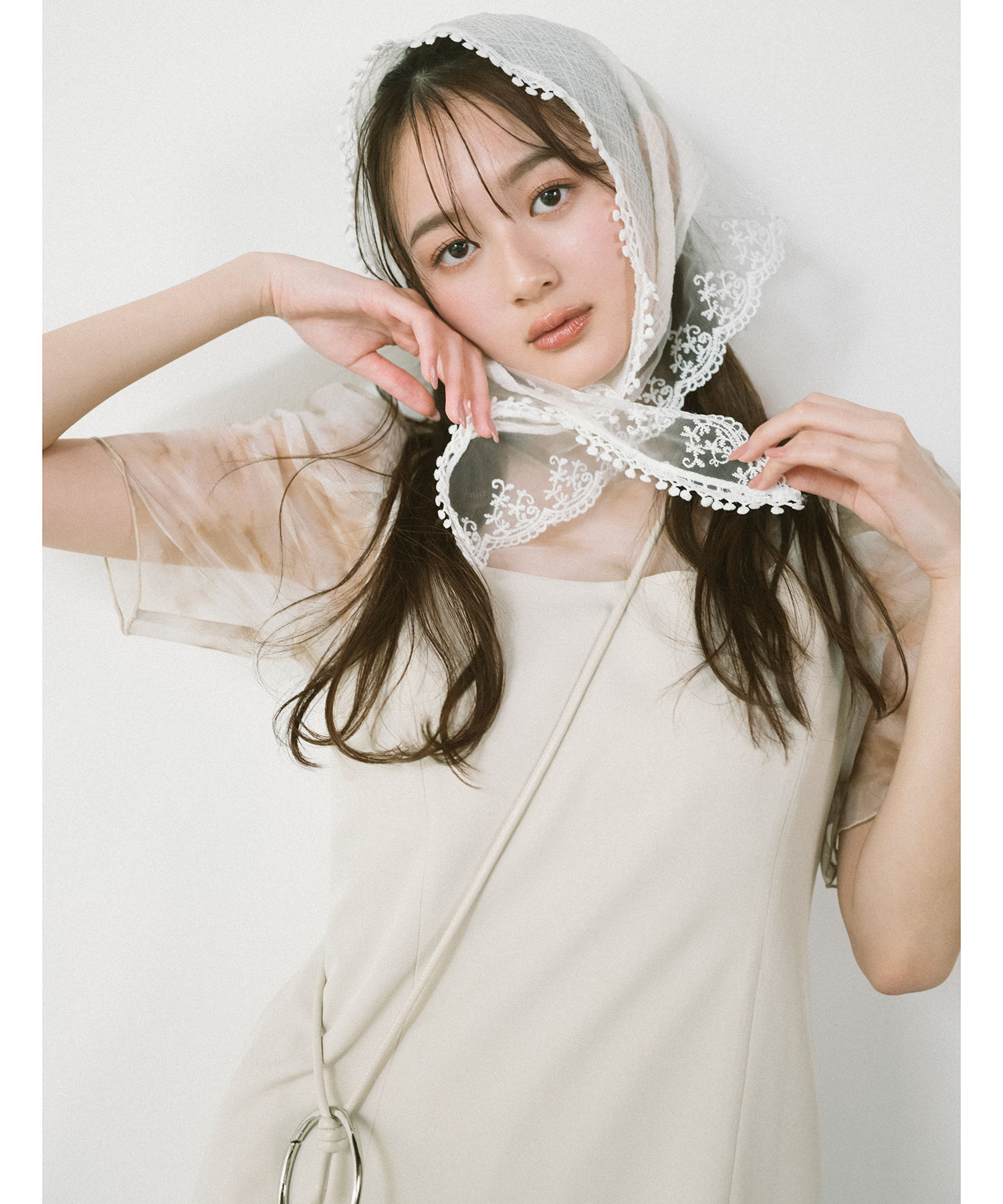 マーブルチュールワンピース×ミニワンピースセット｜PETAL