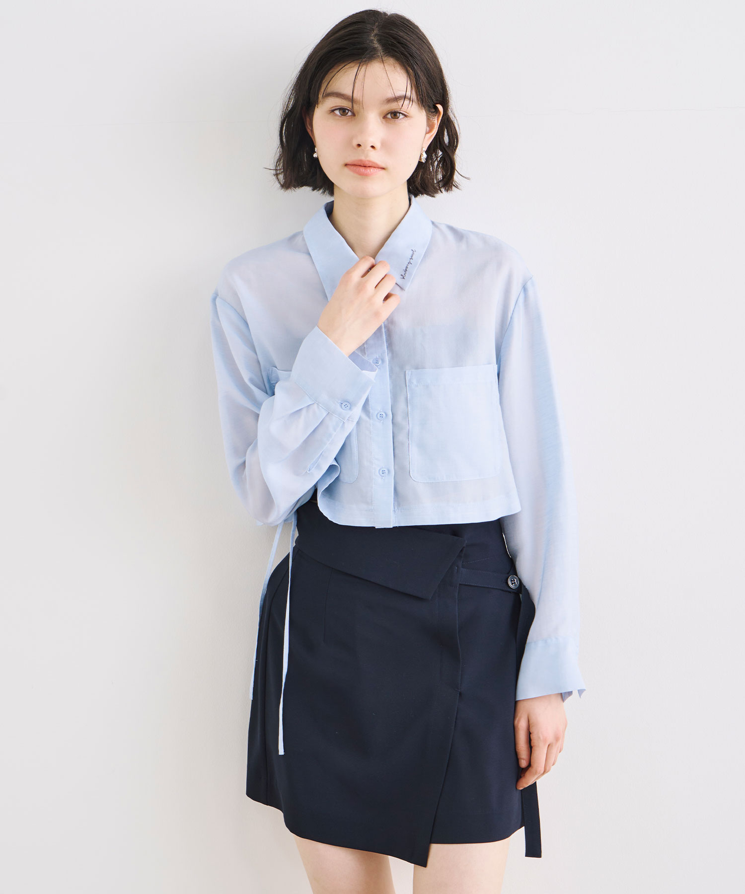 ラップデザインミニスカート×ショートパンツ｜PETAL ONLINE