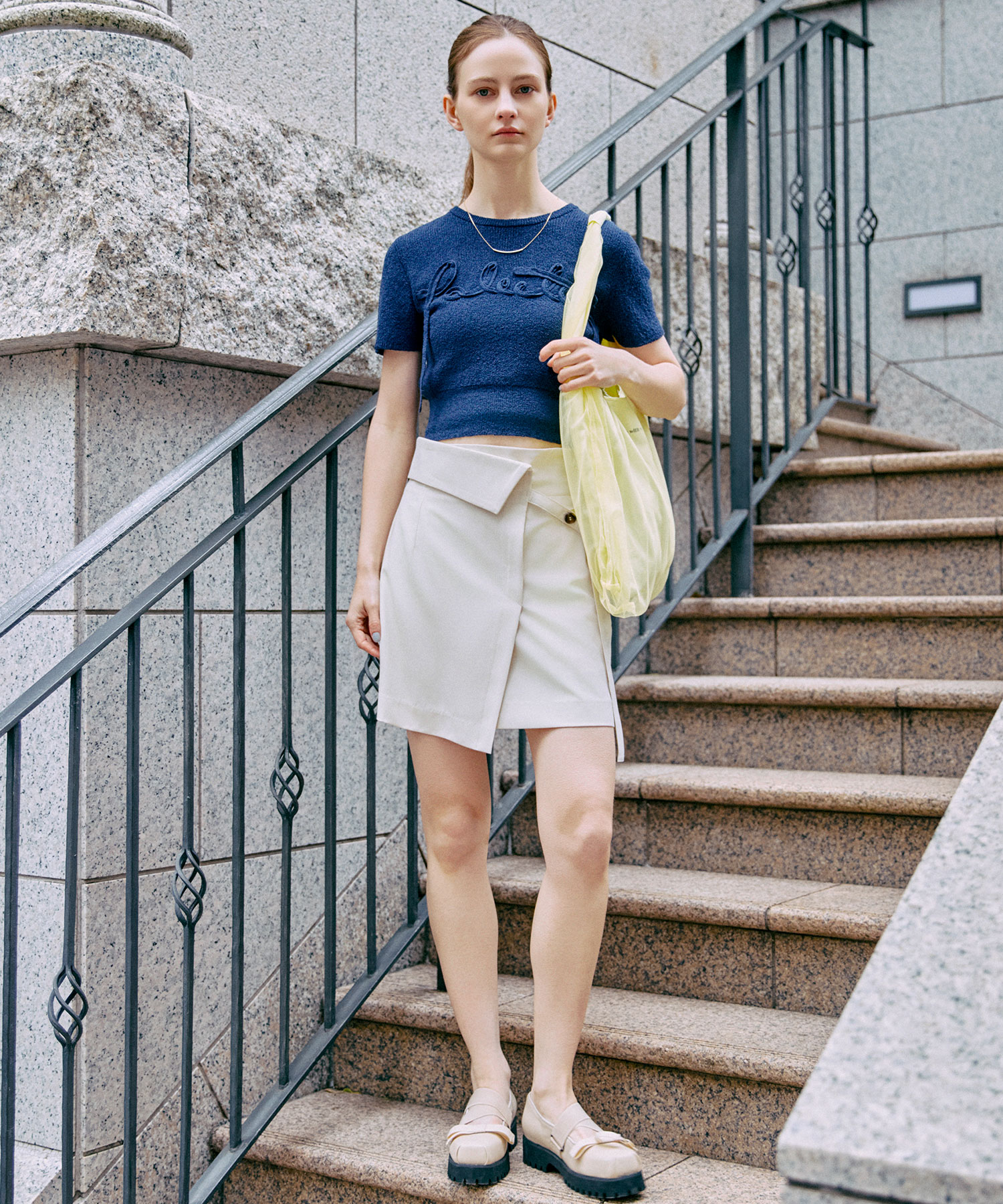 ラップデザインミニスカート×ショートパンツ｜PETAL ONLINE